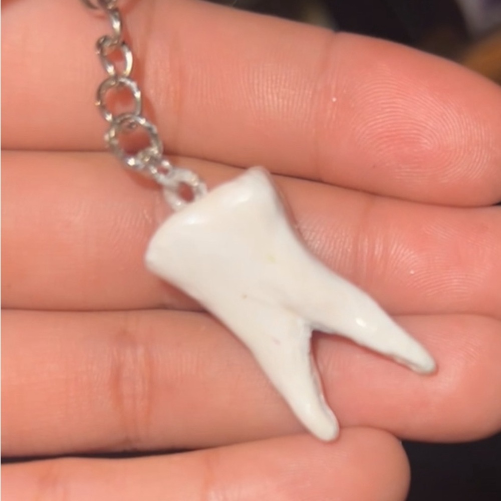 Tooth keychain